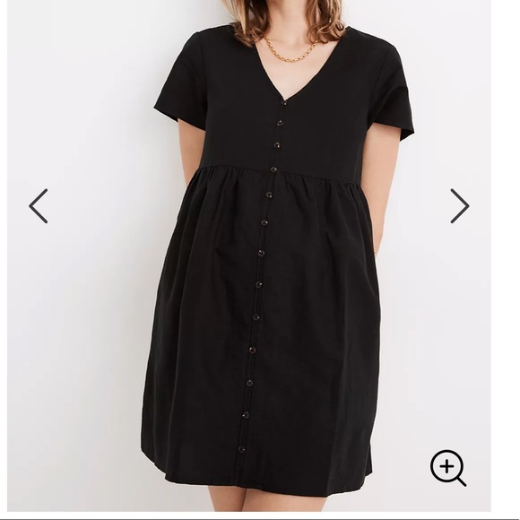 Madewell Dresses & Skirts - Linen-Blend Alexandra Button-Front Mini Dress